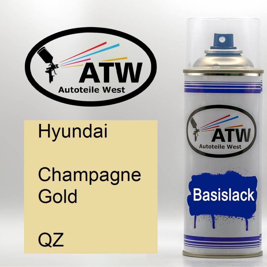 Hyundai, Champagne Gold, QZ: 400ml Sprühdose, von ATW Autoteile West.